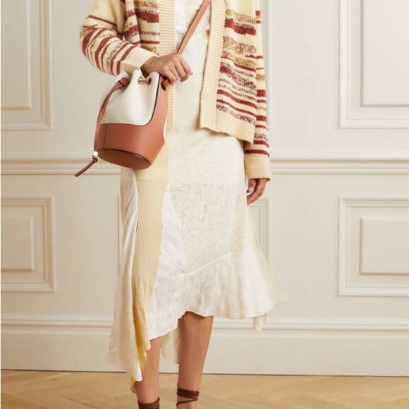 THE GREAT. The Landscape Lodge Striped Crochet-Knit Cardigan - Picture 3 of 6